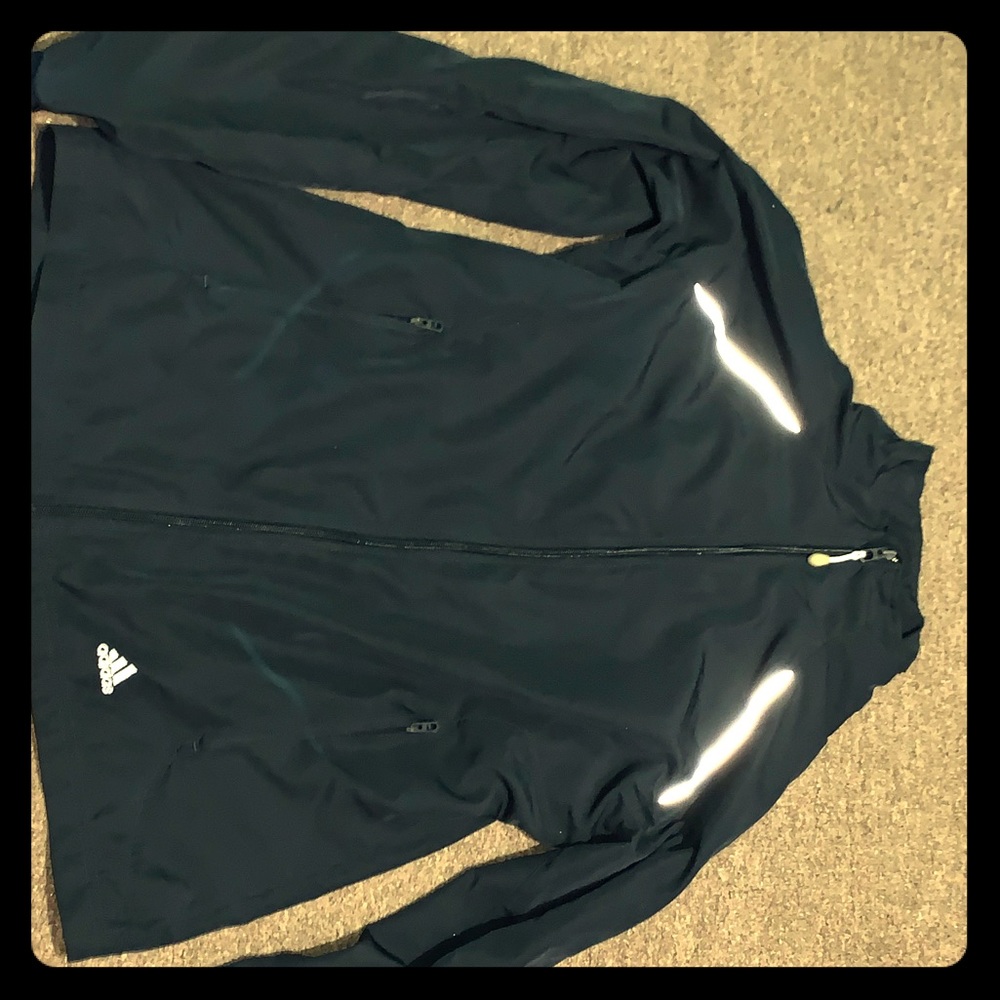 Medium sized Adidas navy blue jacket